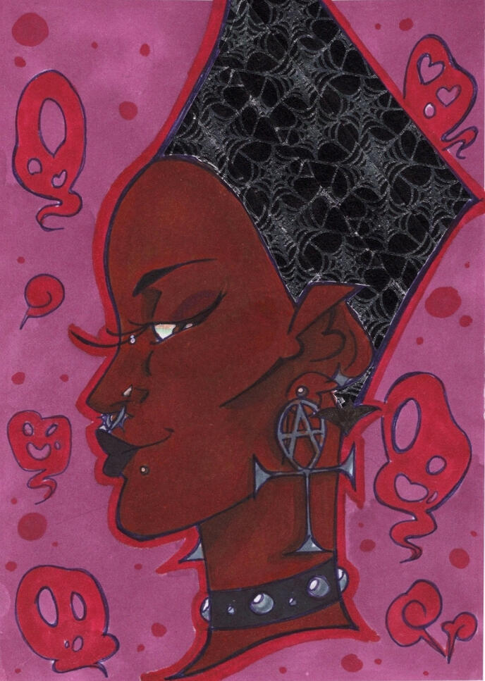 "A" for Afrogoth (Medium)