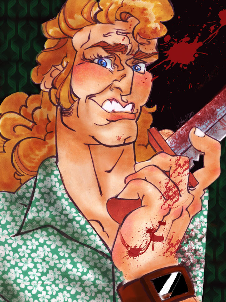 Brock Samson (Double-sided: normal &amp; bloody)